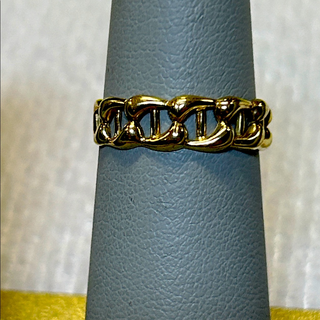 452975 14k Solid Chain Ring